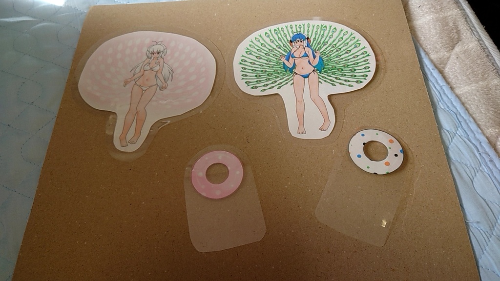 シロクジャク&クジャク浮き輪チャレンジ ラミカ