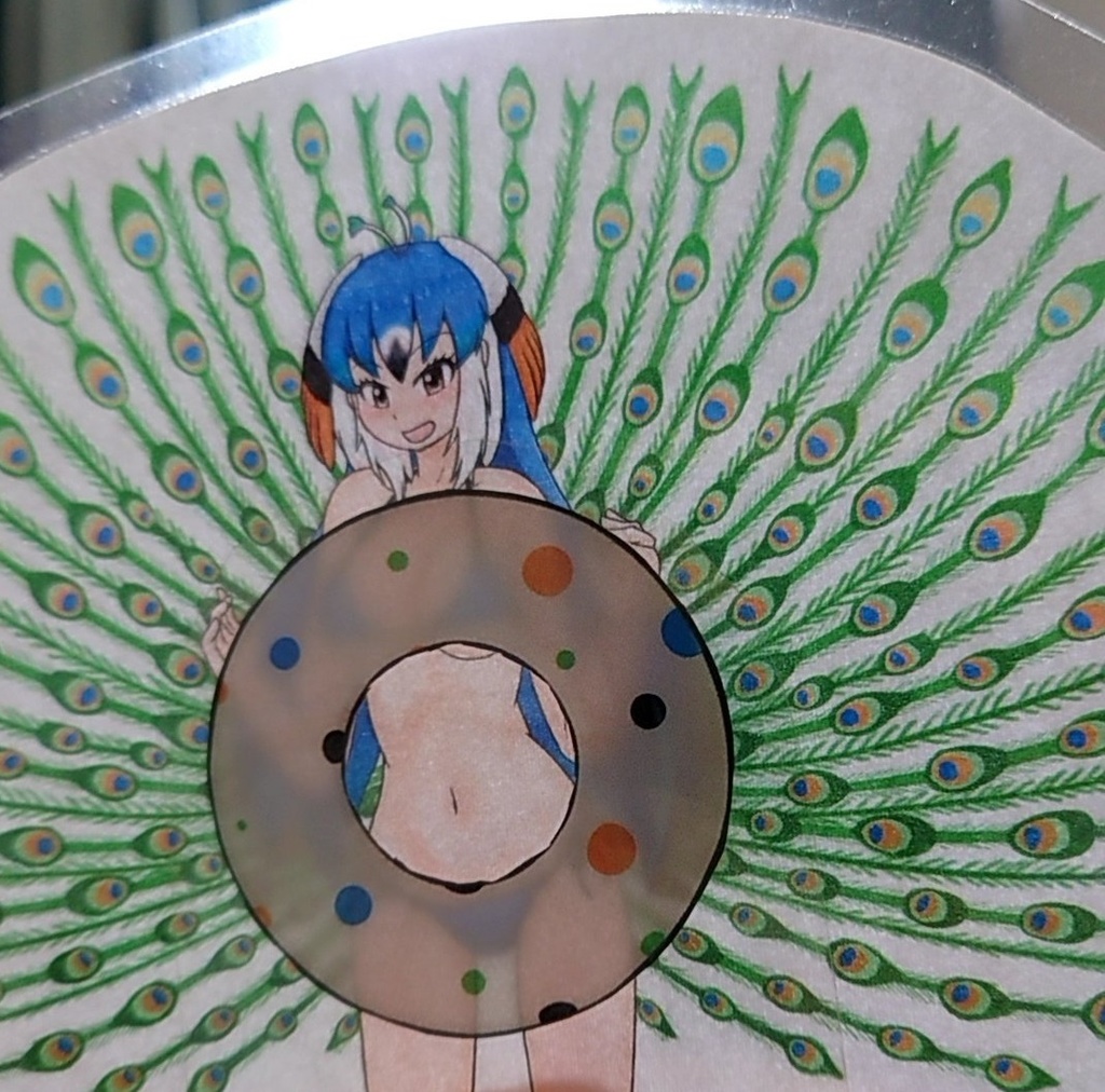 シロクジャク&クジャク浮き輪チャレンジ ラミカ