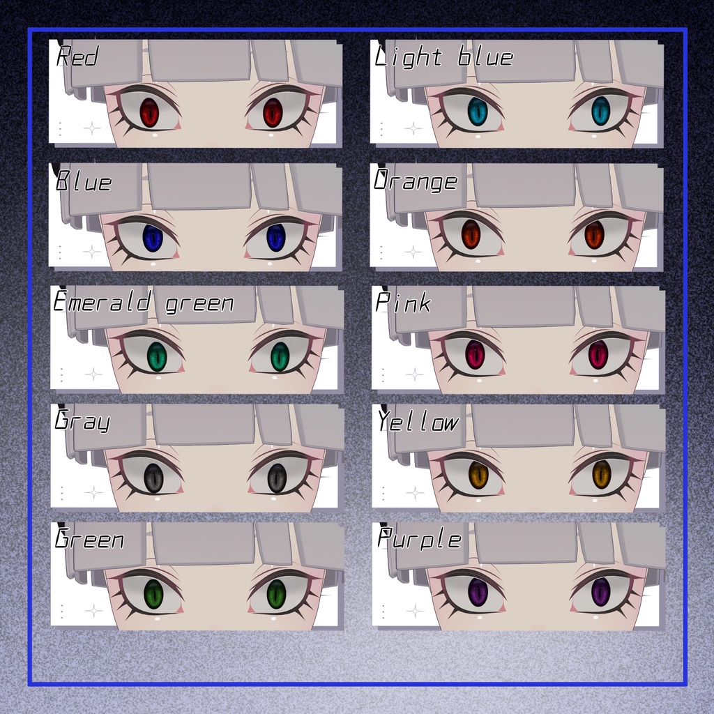 【brochiManac】蛇目テクスチャ(Cathari・Yegi・Julius対応)