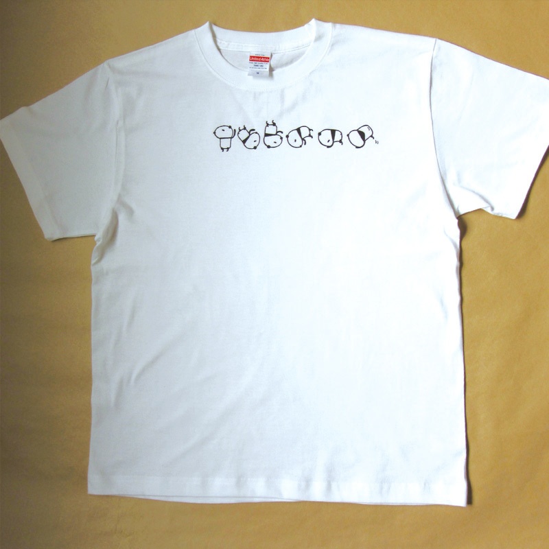 回転パンダTシャツ(ホワイト)