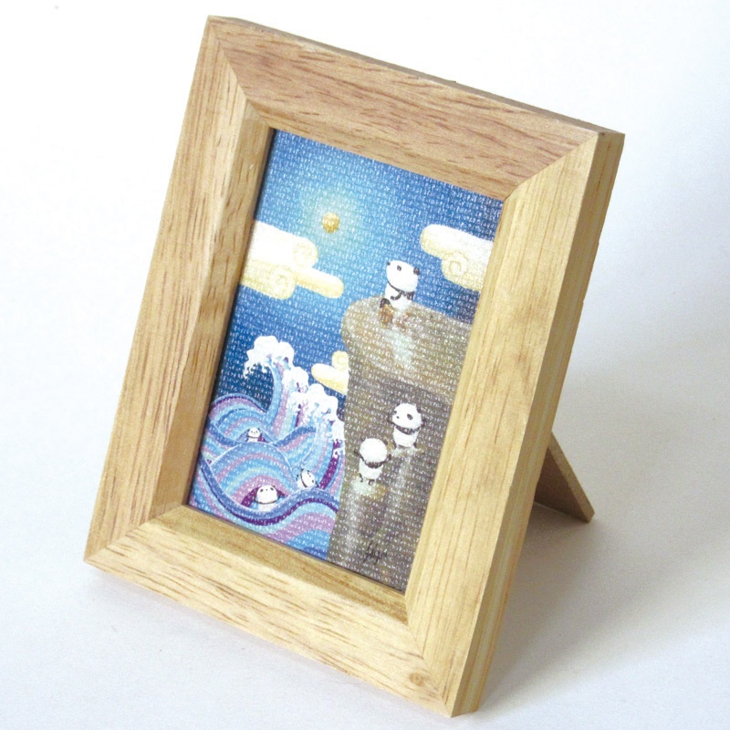 月夜の修行(複製画) ミニ額