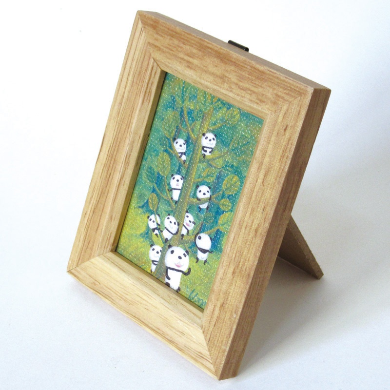 木登り三昧(複製画) ミニ額