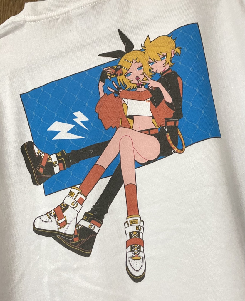 ⚡︎⚡︎鏡音ロングTシャツ⚡︎⚡︎ - ホワイト