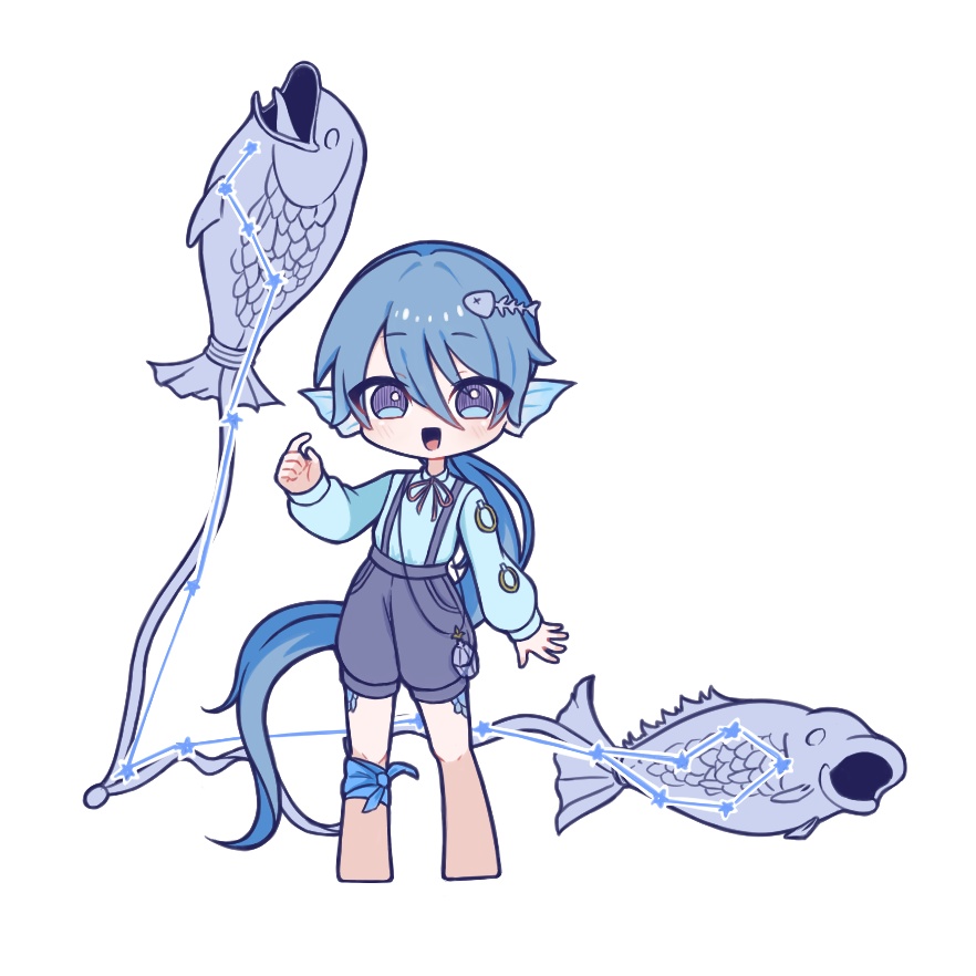 Rinnねステッカー　魚