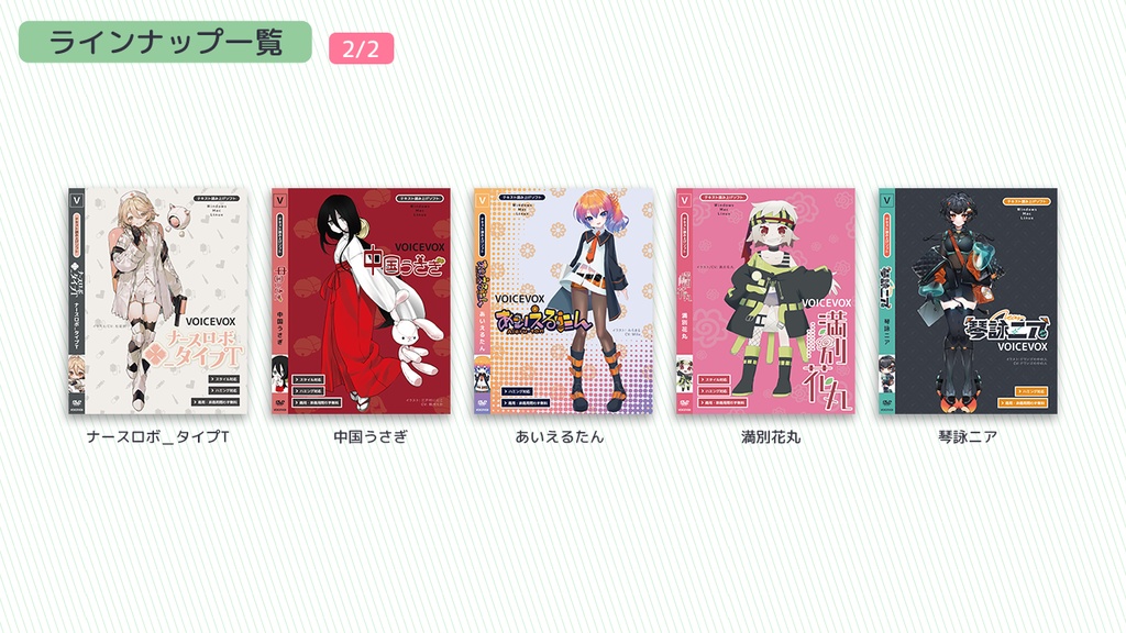 VOICEVOXパッケージケース