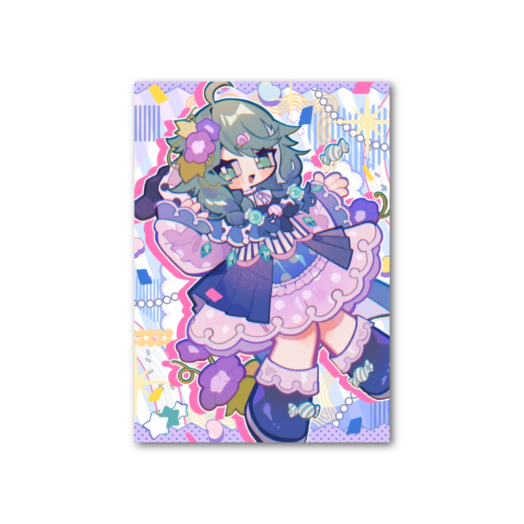 【雨飴むなすの誕生日&デビュー半年記念グッズ】フォト風カード