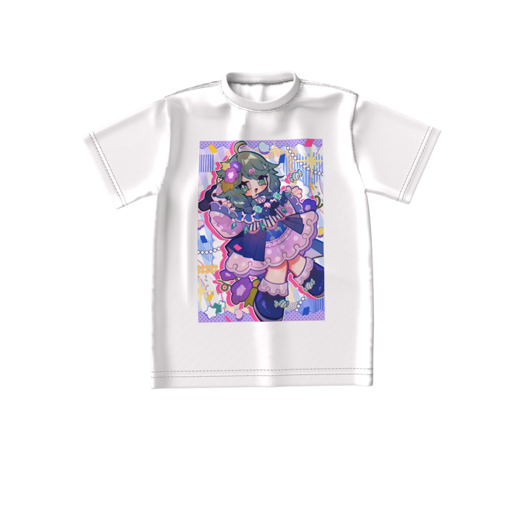 【雨飴むなすの誕生日&デビュー半年記念グッズ】ビッグシルエットTシャツ