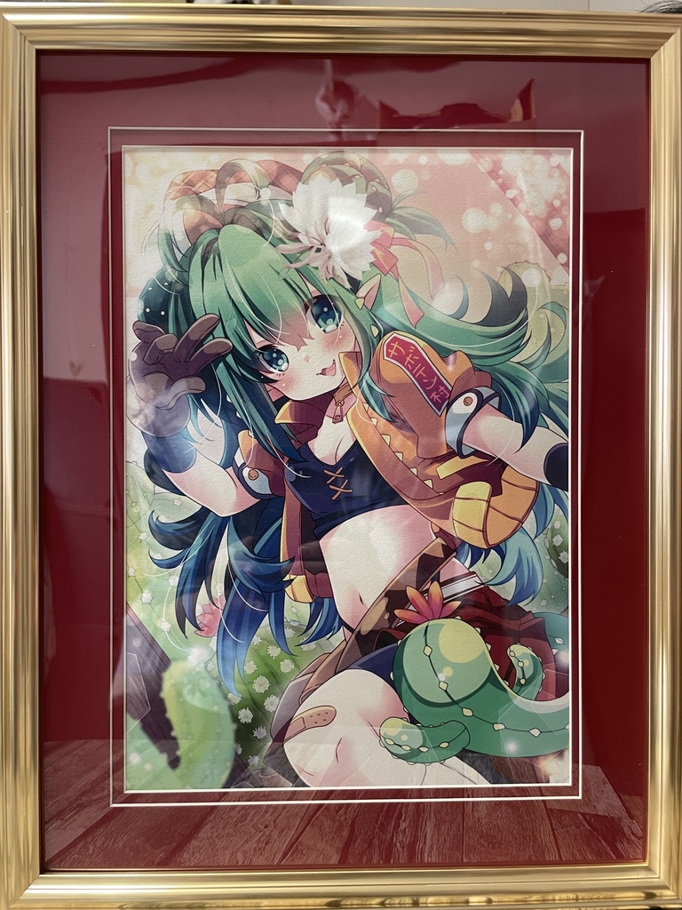 A4額装イラスト(額縁はA3サイズ)