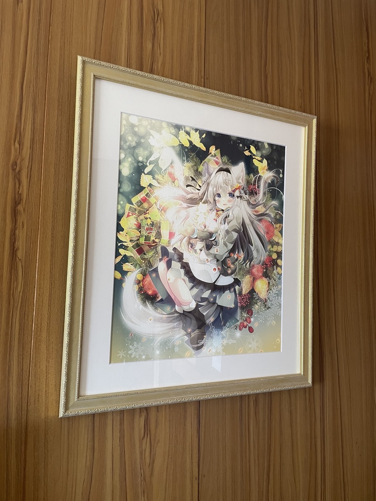 ひかにゃん 複製原画(ジークレー) ノアと小さな光 【受注生産】