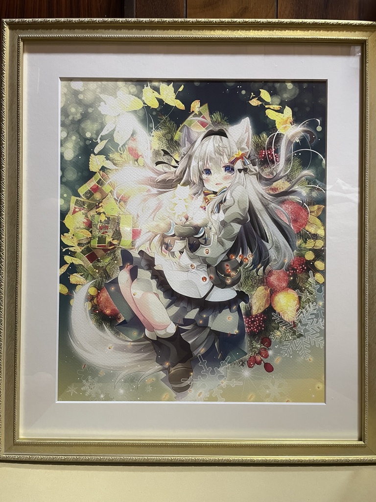 ひかにゃん 複製原画(ジークレー) ノアと小さな光 【受注生産】