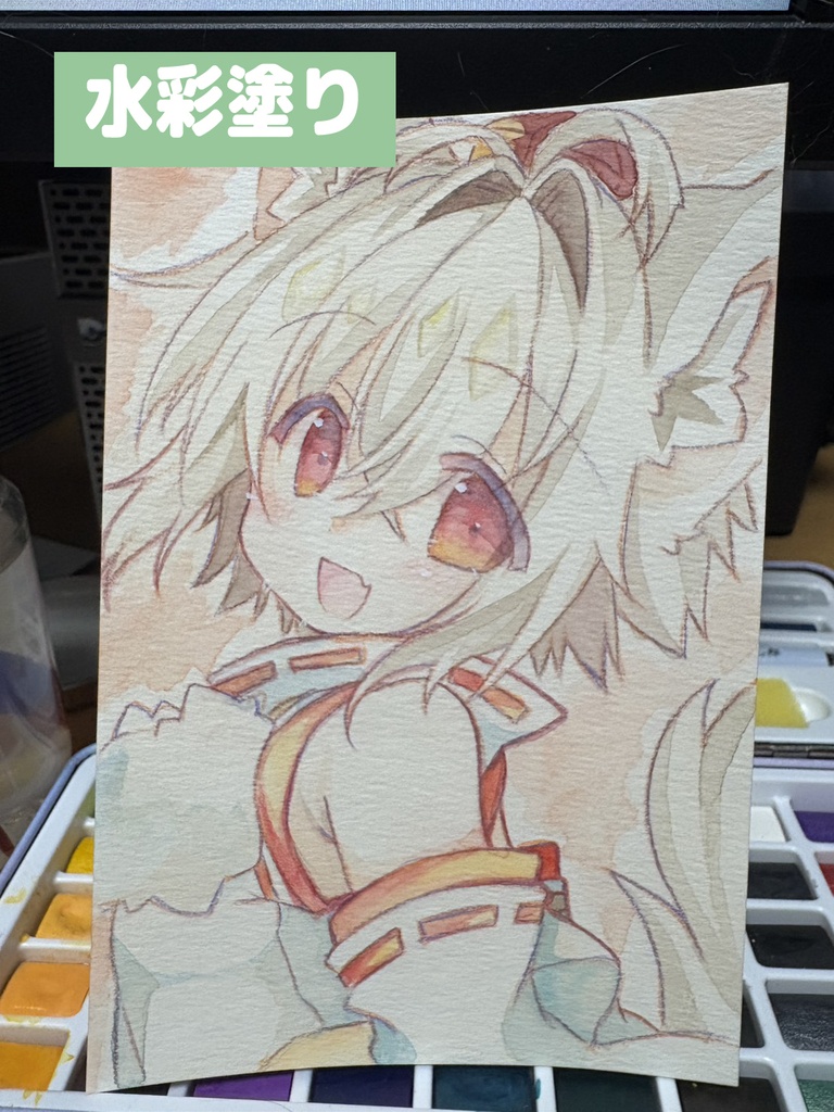 【小色紙】オーダーイラスト【受注制作】