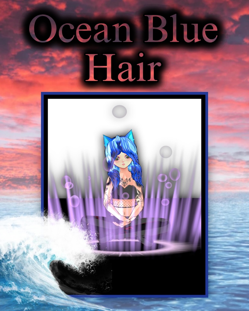 Ocean Blue Hair