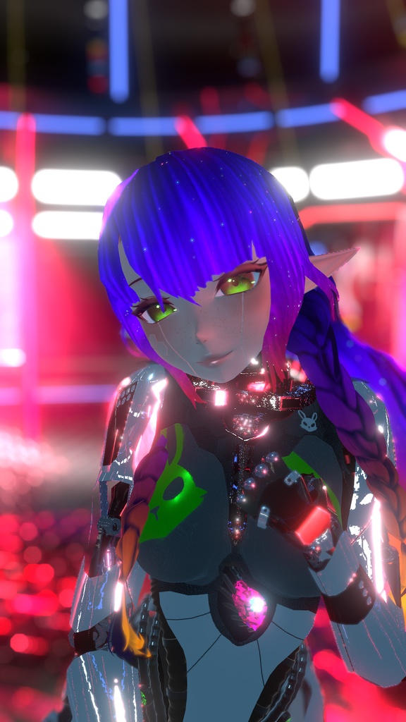 ✦ Evie – サイバーエルフ・ロボットガール ✦ VRChatアバター 3.0 (PC + クエスト)