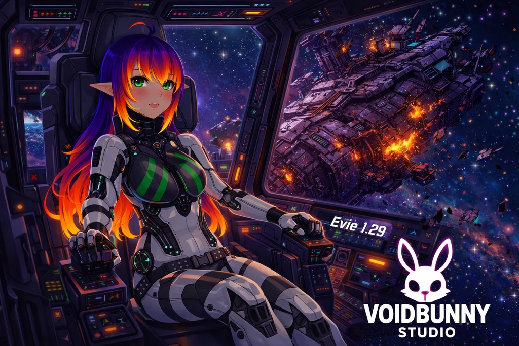 ✦ Evie – サイバーエルフ・ロボットガール ✦ VRChatアバター 3.0 (PC + クエスト)