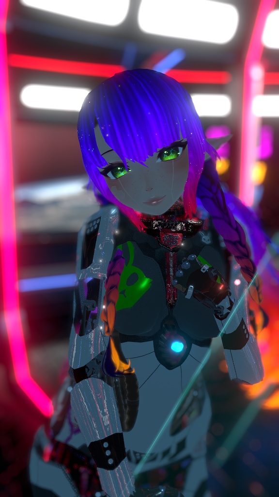 ✦ Evie – サイバーエルフ・ロボットガール ✦ VRChatアバター 3.0 (PC + クエスト)