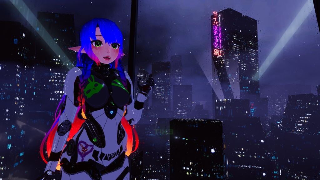 ✦ Evie – サイバーエルフ・ロボットガール ✦ VRChatアバター 3.0 (PC + クエスト)