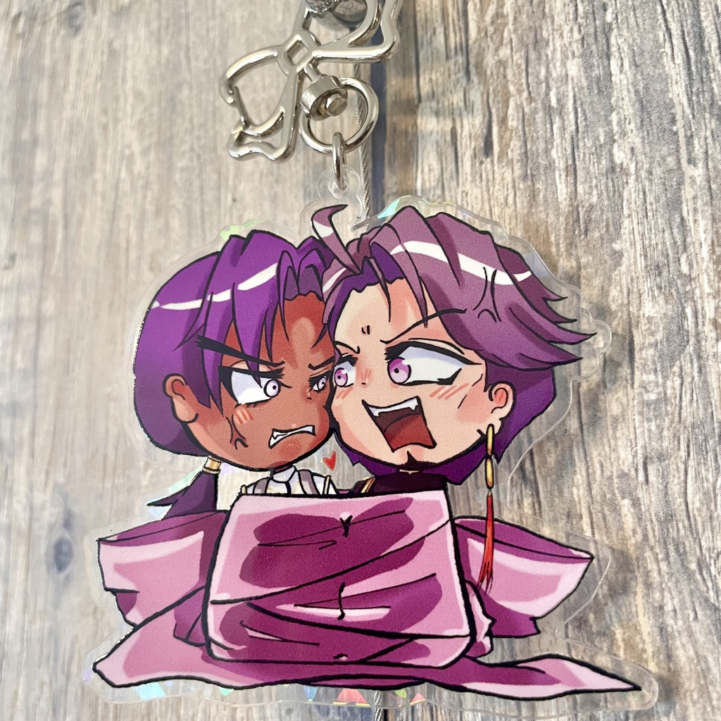 【ビーマ＆ドゥリーヨダナ】リボンでぎゅっとアクリルキーホルダー