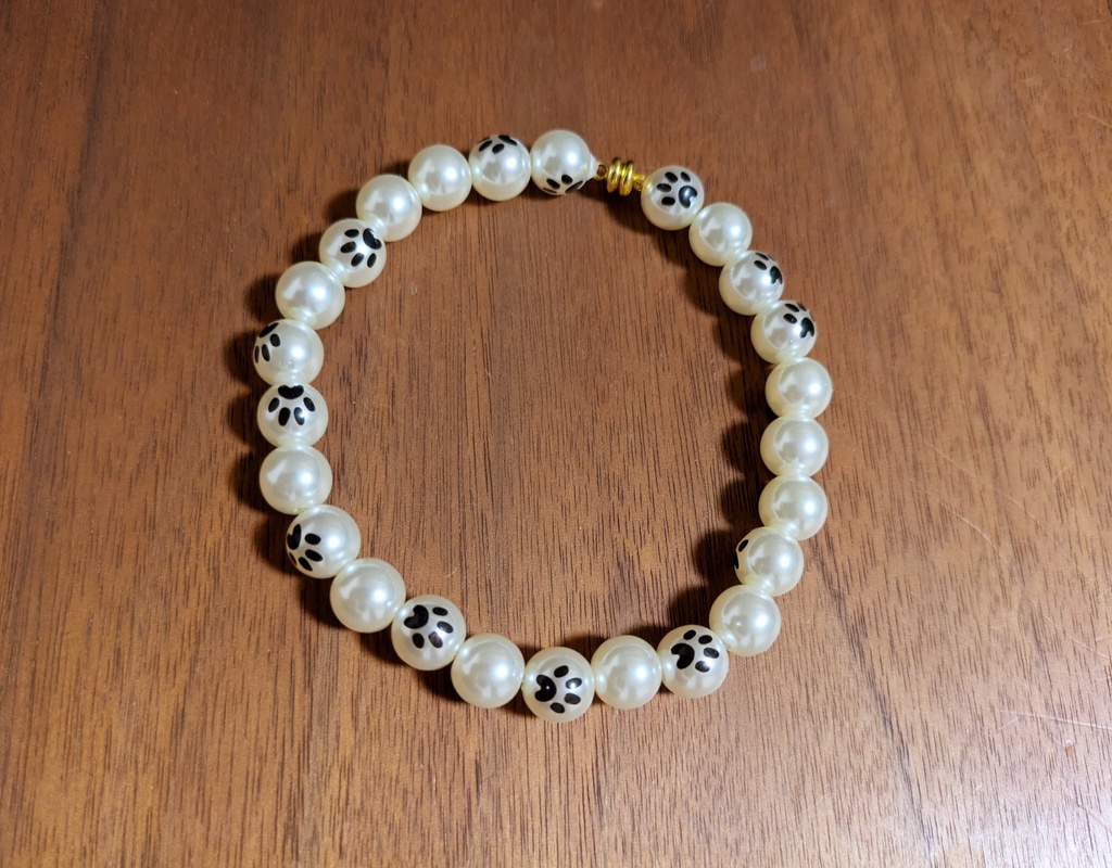 肉球🐾パールネックレス📿