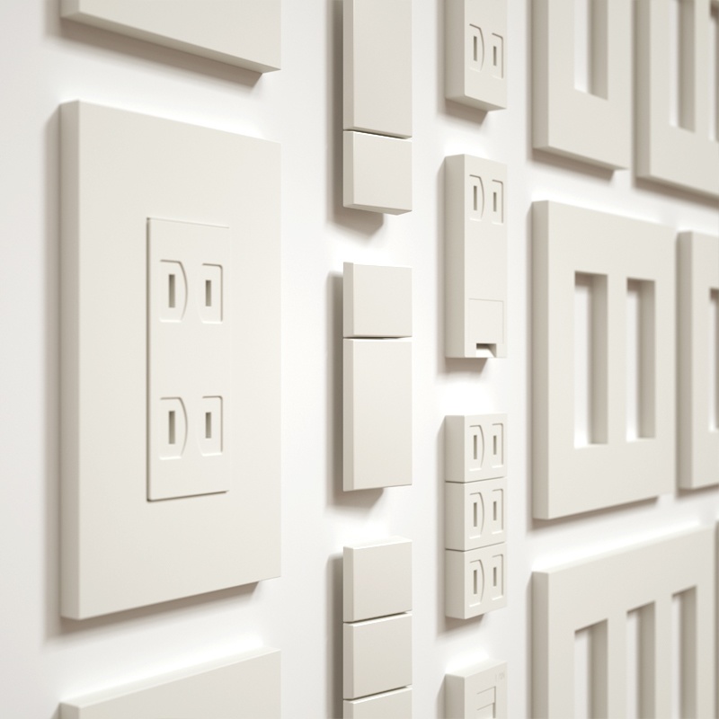 スイッチ・コンセントセット【3Dモデル】