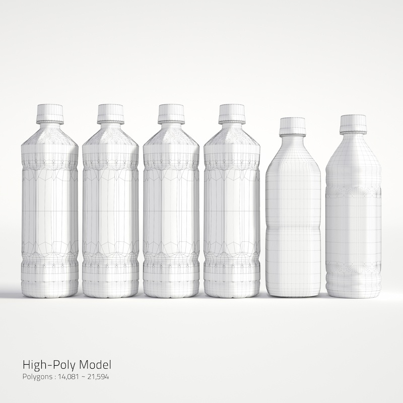 ペットボトル【3Dモデル】