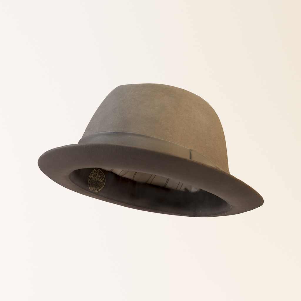 中折帽子 ソフトハット 3dモデル とむぬーく Booth
