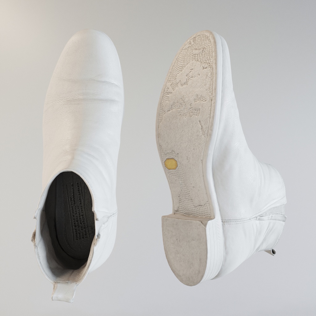 レザーショートブーツ / サイドゴアブーツ【3Dモデル】