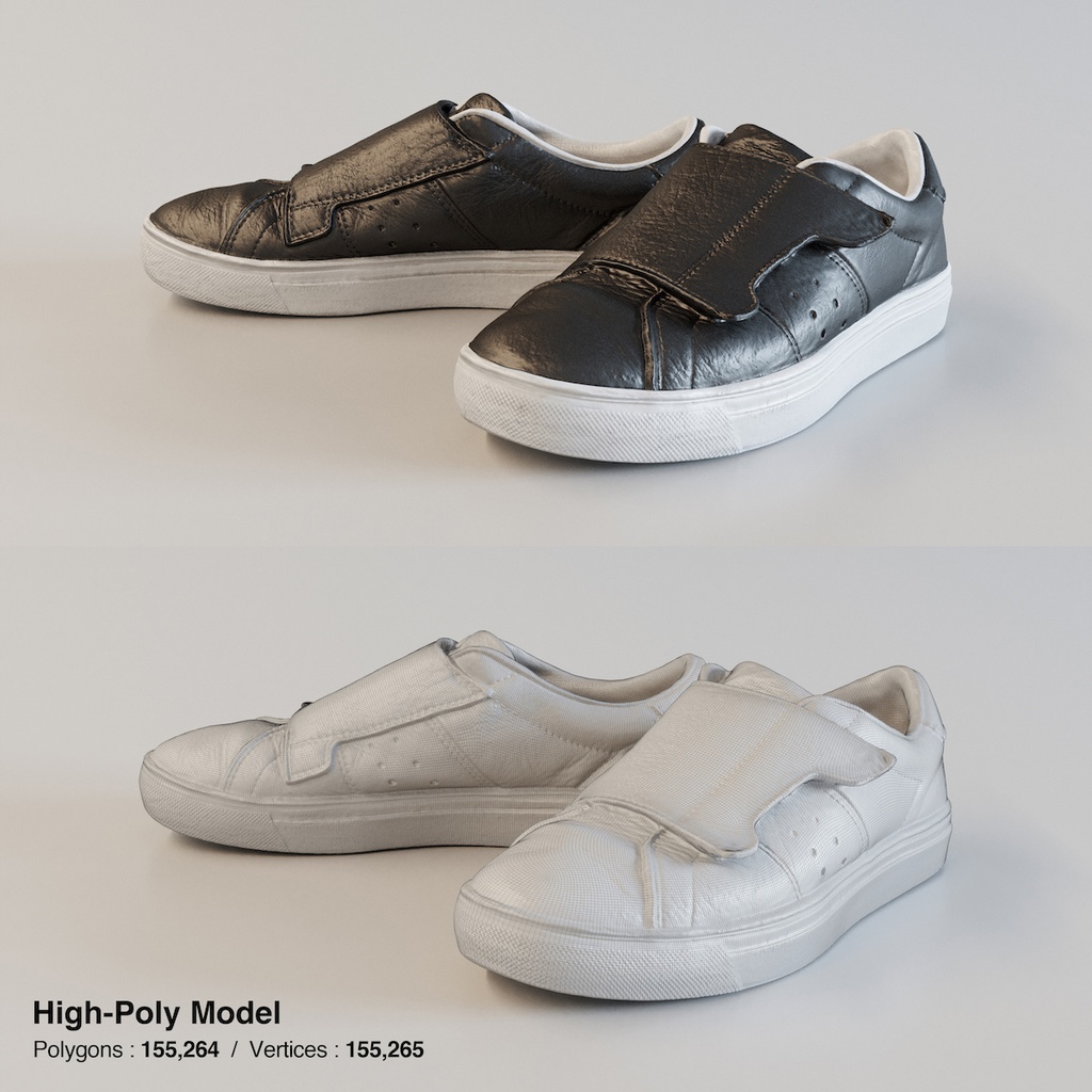 スニーカー モンク【3Dモデル】