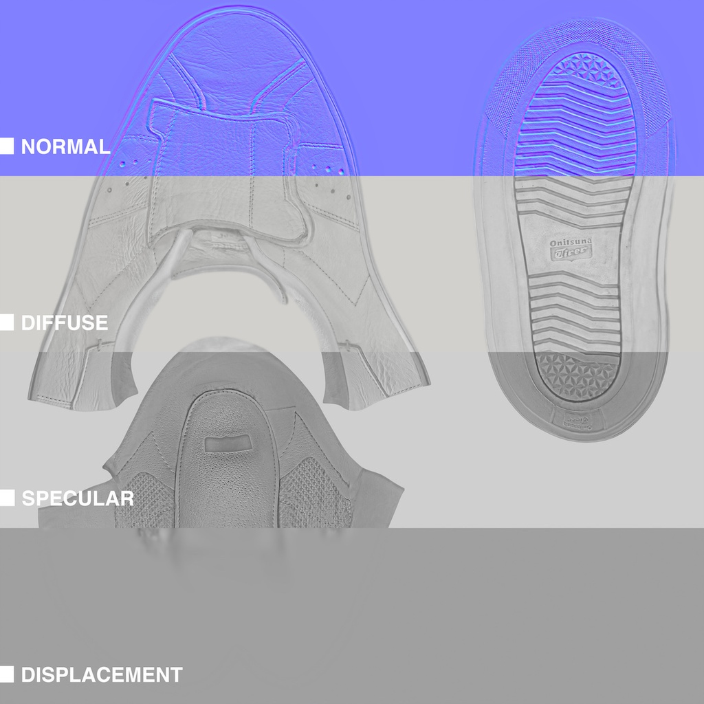 スニーカー モンク【3Dモデル】
