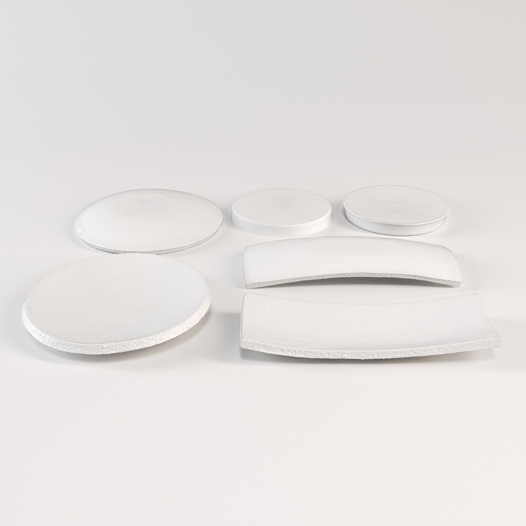 和食器セット2【3Dモデル】