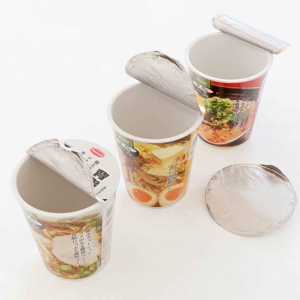 カップラーメン・カップ麺【3Dモデル】