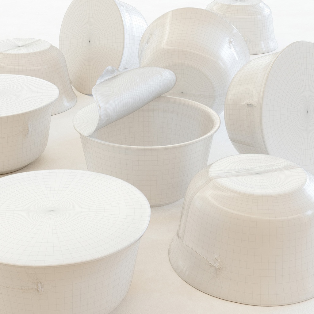 カップうどん・そば【3Dモデル】