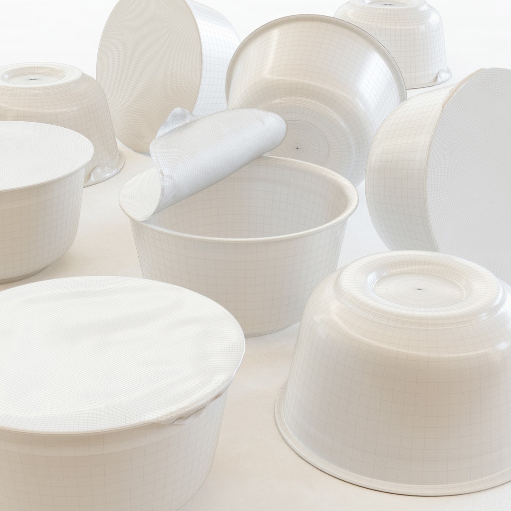 カップうどん・そば【3Dモデル】