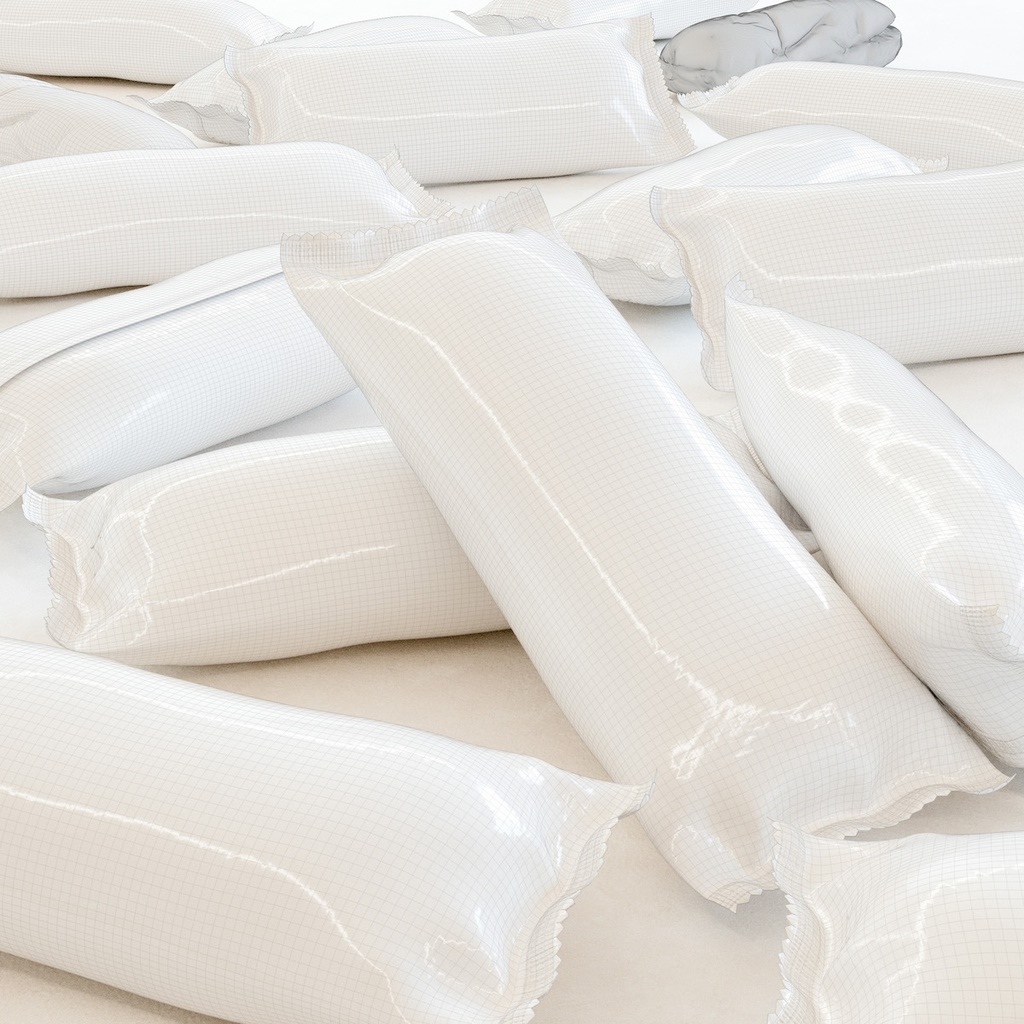 コッペパン(パッケージ付き)【3Dモデル】