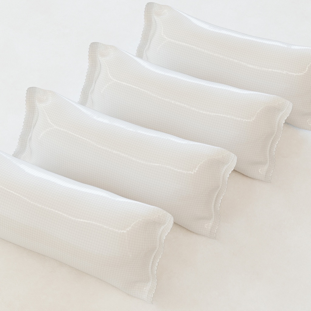 コッペパン(パッケージ付き)【3Dモデル】