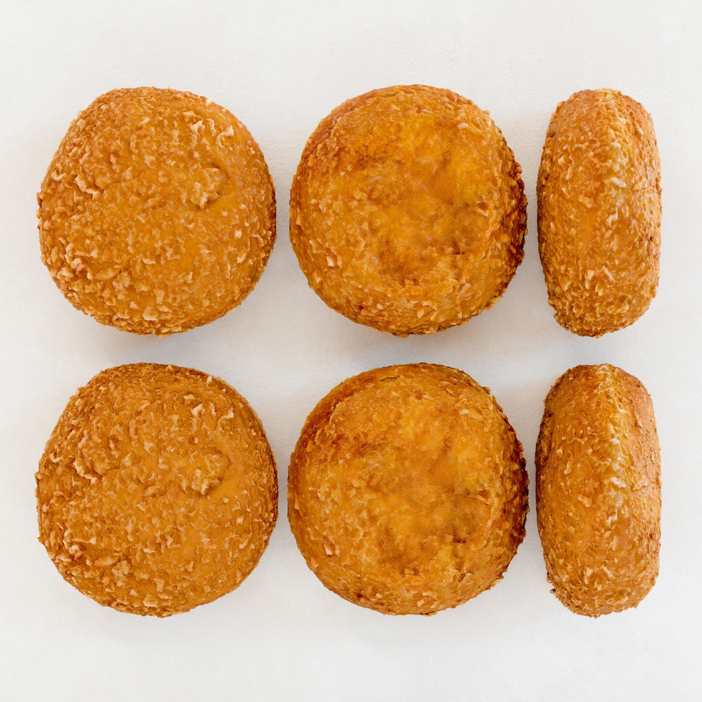 カレーパン(パッケージ付き)【3Dモデル】