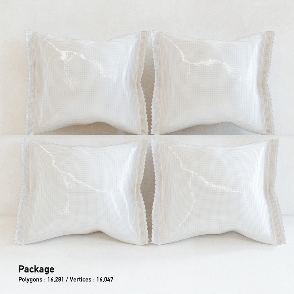 カレーパン(パッケージ付き)【3Dモデル】