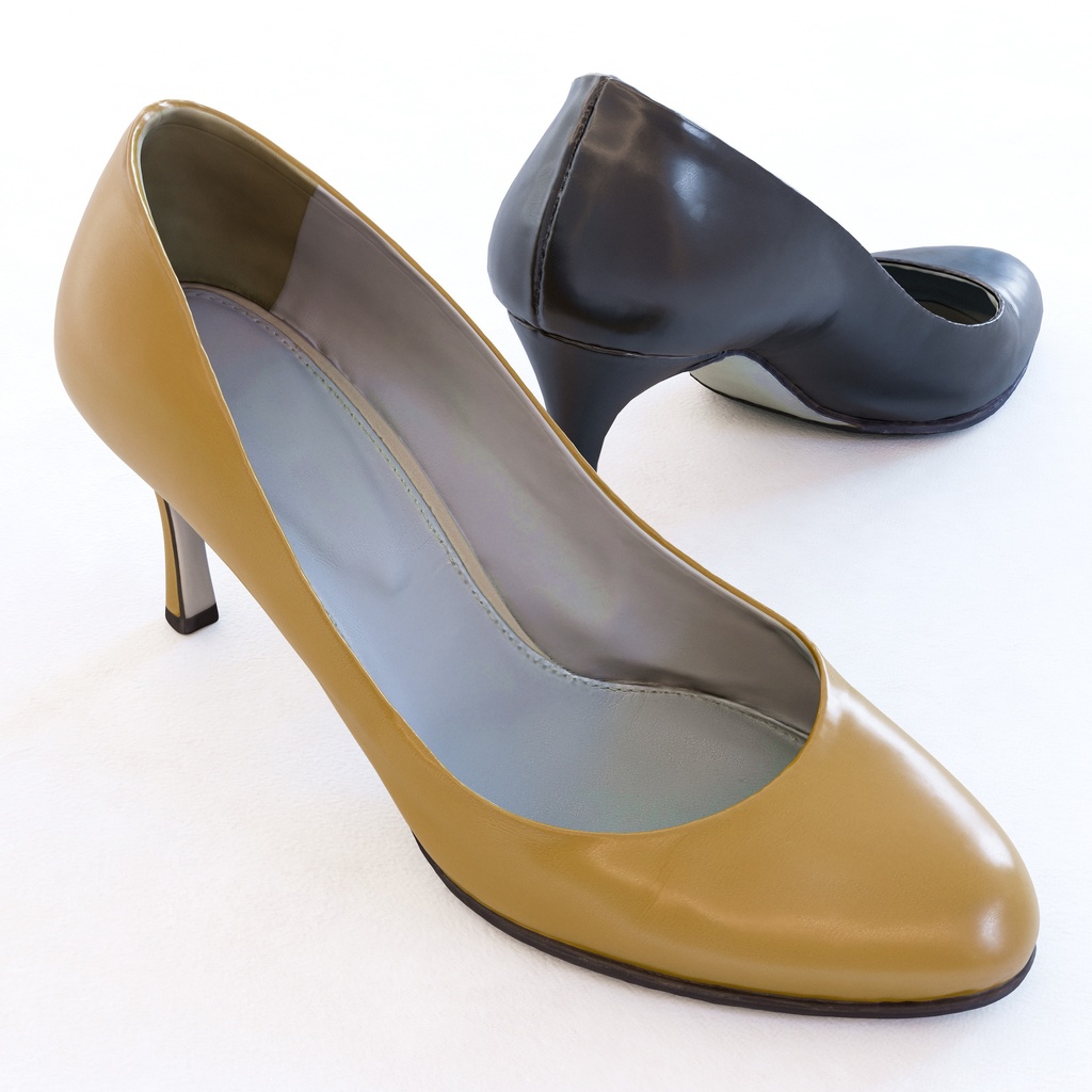 ハイヒール (スプールヒール) 【3Dモデル】