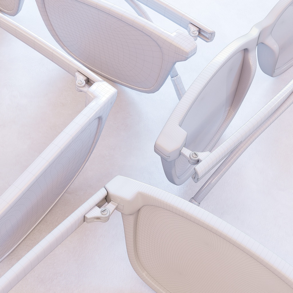 ウェリントンメガネ 【3Dモデル】