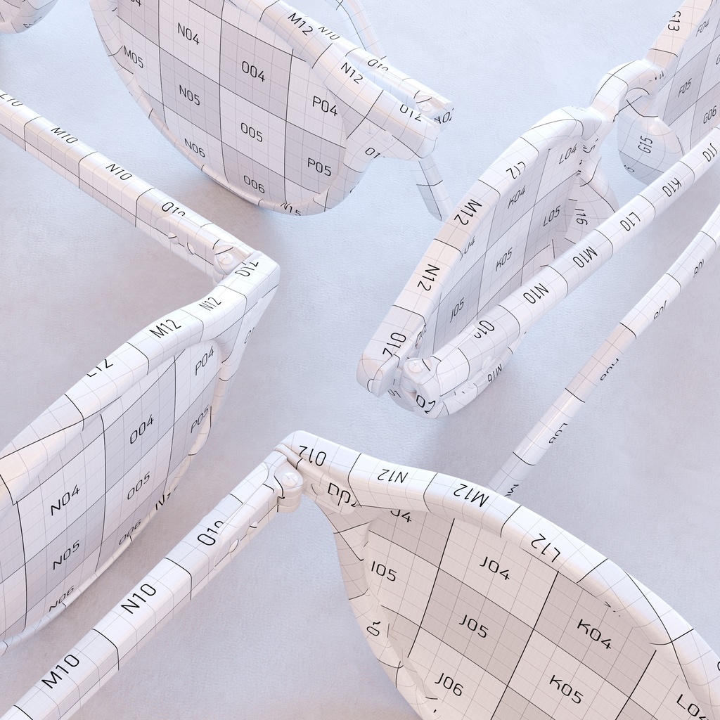 ボストンメガネ 【3Dモデル】