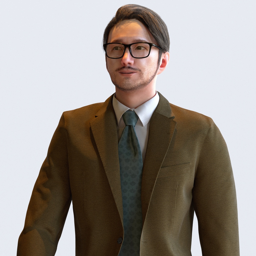 ビジネス男性 5ポーズセット 2 - B1-M2U【3D人物モデル/人間3Dモデル】