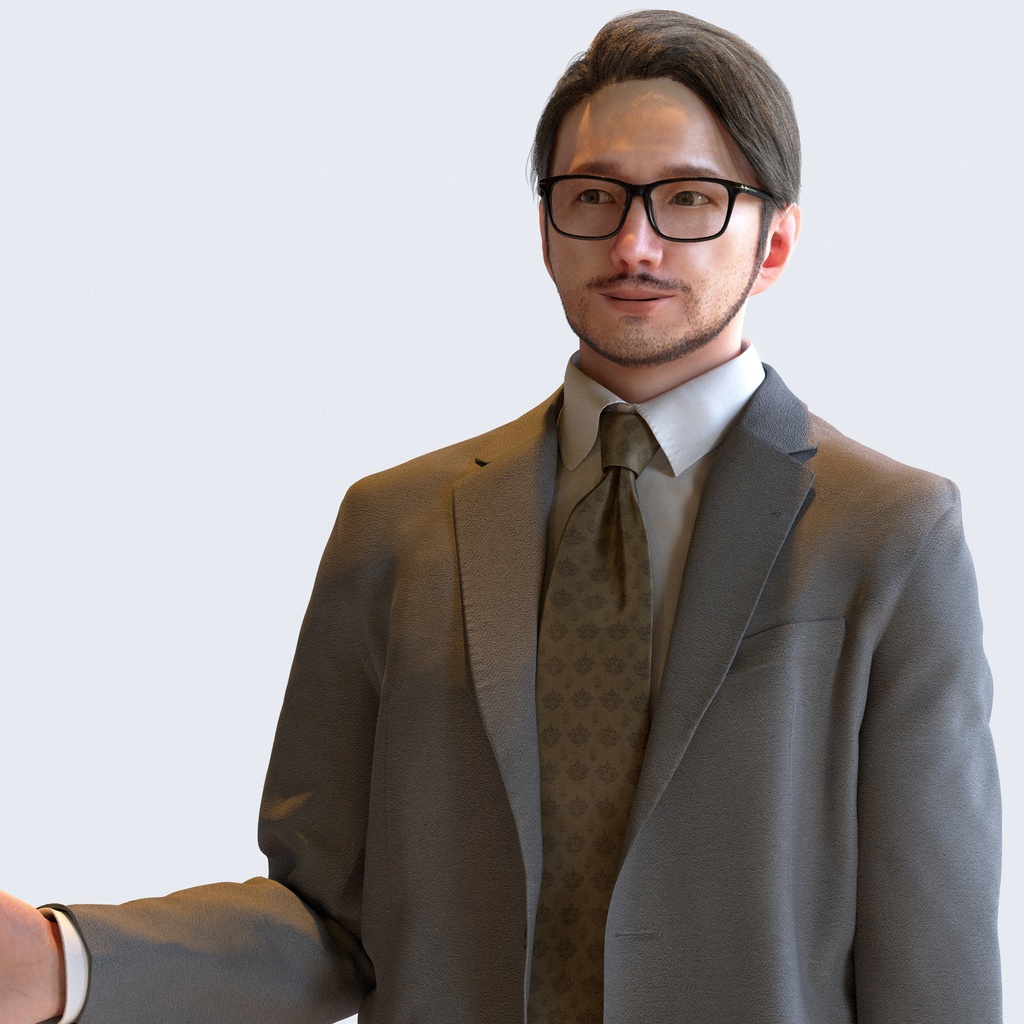 ビジネス男性 5ポーズセット 2 - B1-M2U【3D人物モデル/人間3Dモデル】