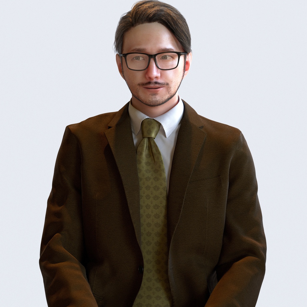 ビジネス男性 5ポーズセット 2 - B1-M2U【3D人物モデル/人間3Dモデル】