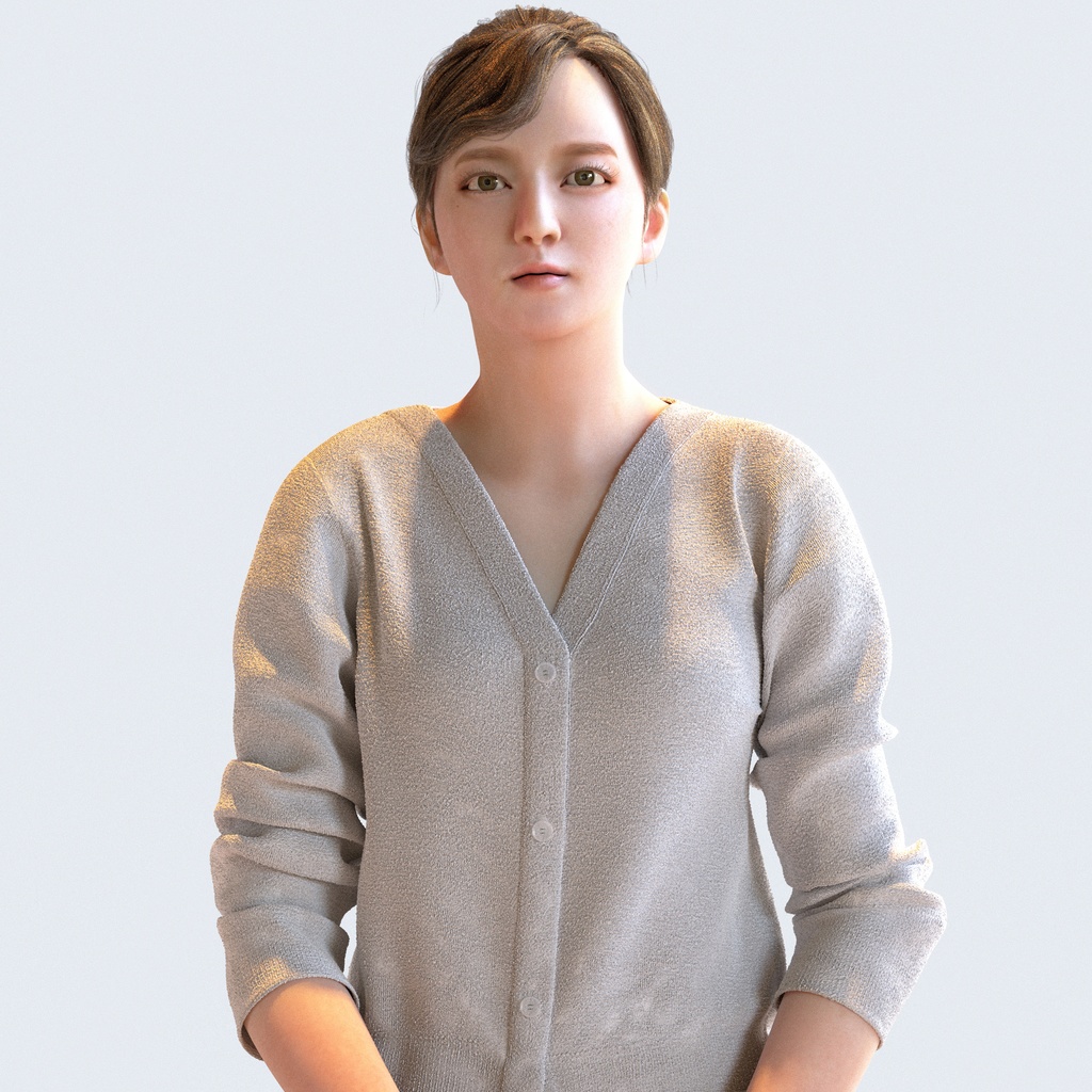 ビジネス女性 5ポーズセット 4 - B1-F4H【3D人物モデル/人間3Dモデル】