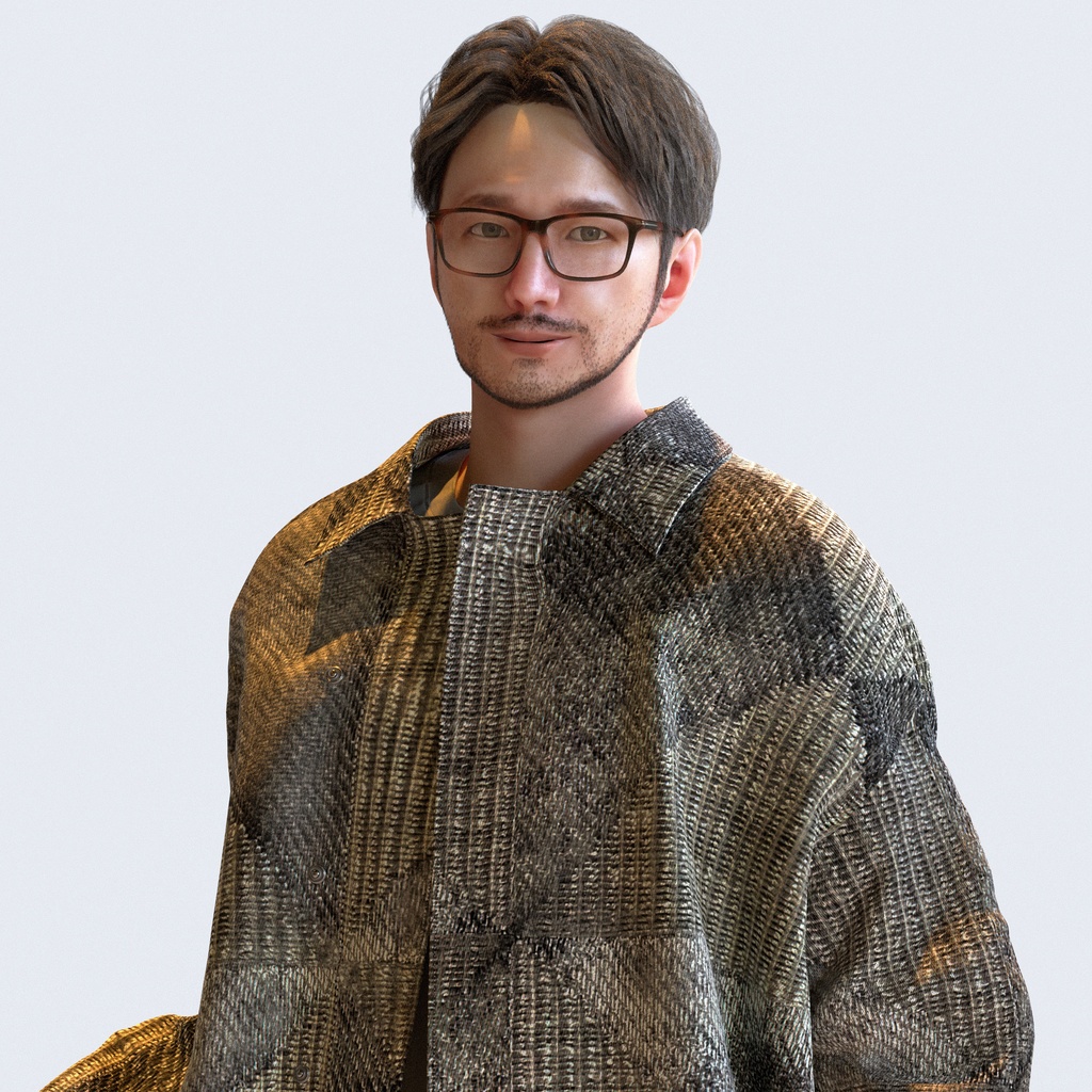 カジュアル男性 5ポーズセット 5 - C1-M5U【3D人物モデル/人間3Dモデル】