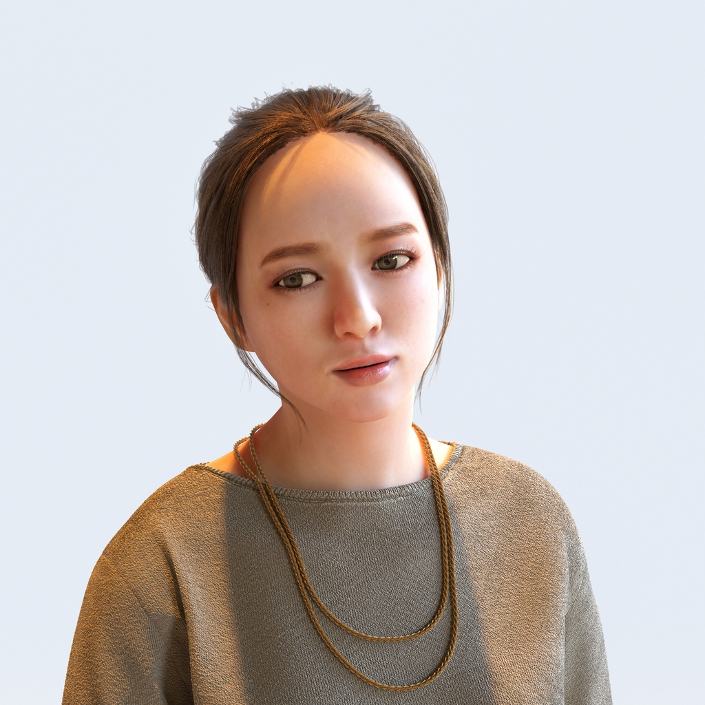 スマートカジュアル女性 5ポーズセット3 - S1-F3K【3D人物モデル/人間3Dモデル】