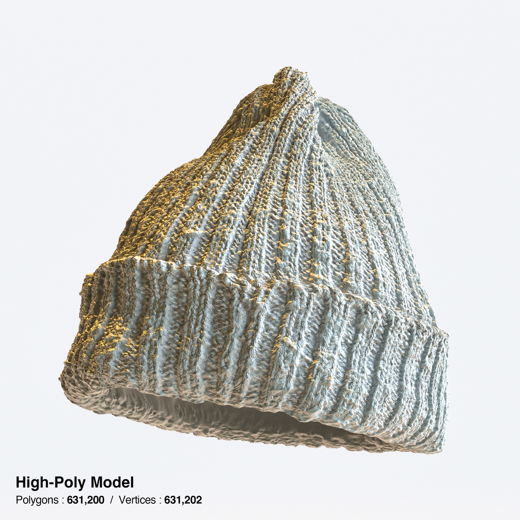 ニット帽 - ニットキャップ 【3Dモデル】