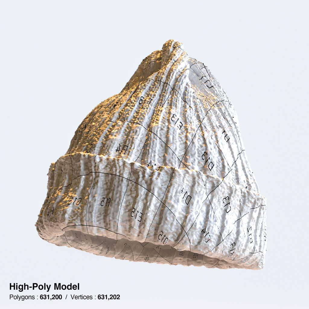 ニット帽 - ニットキャップ 【3Dモデル】