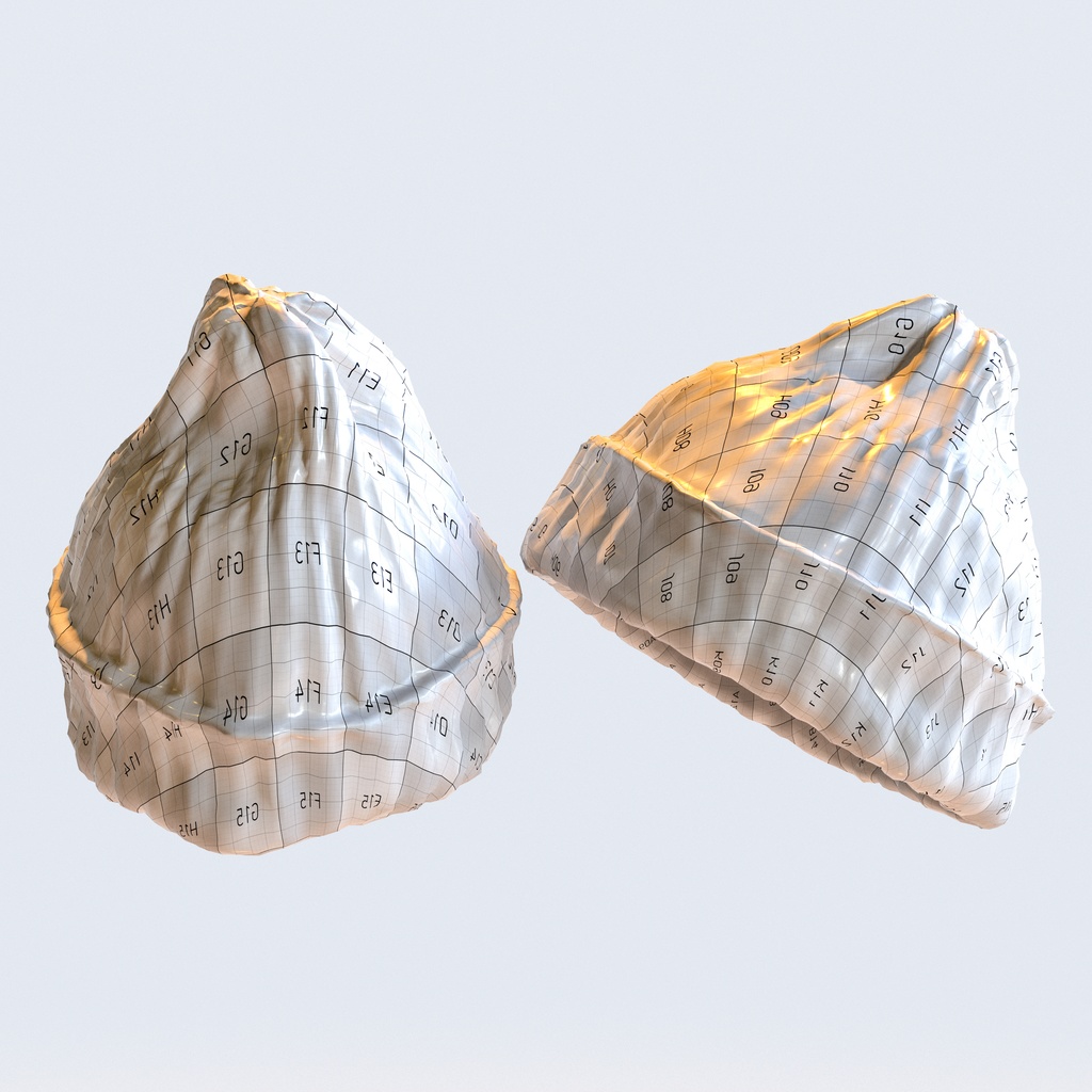 ニット帽 - ニットキャップ 【3Dモデル】