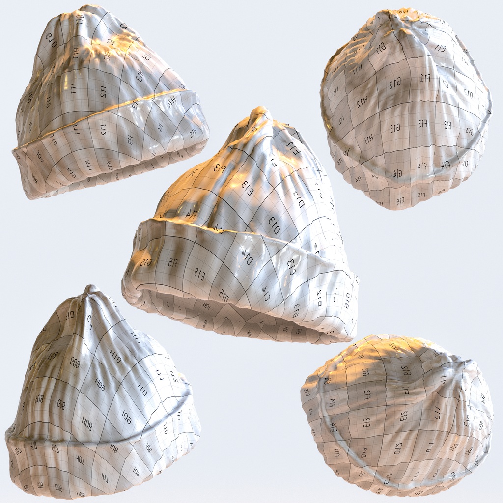 ニット帽 - ニットキャップ 【3Dモデル】