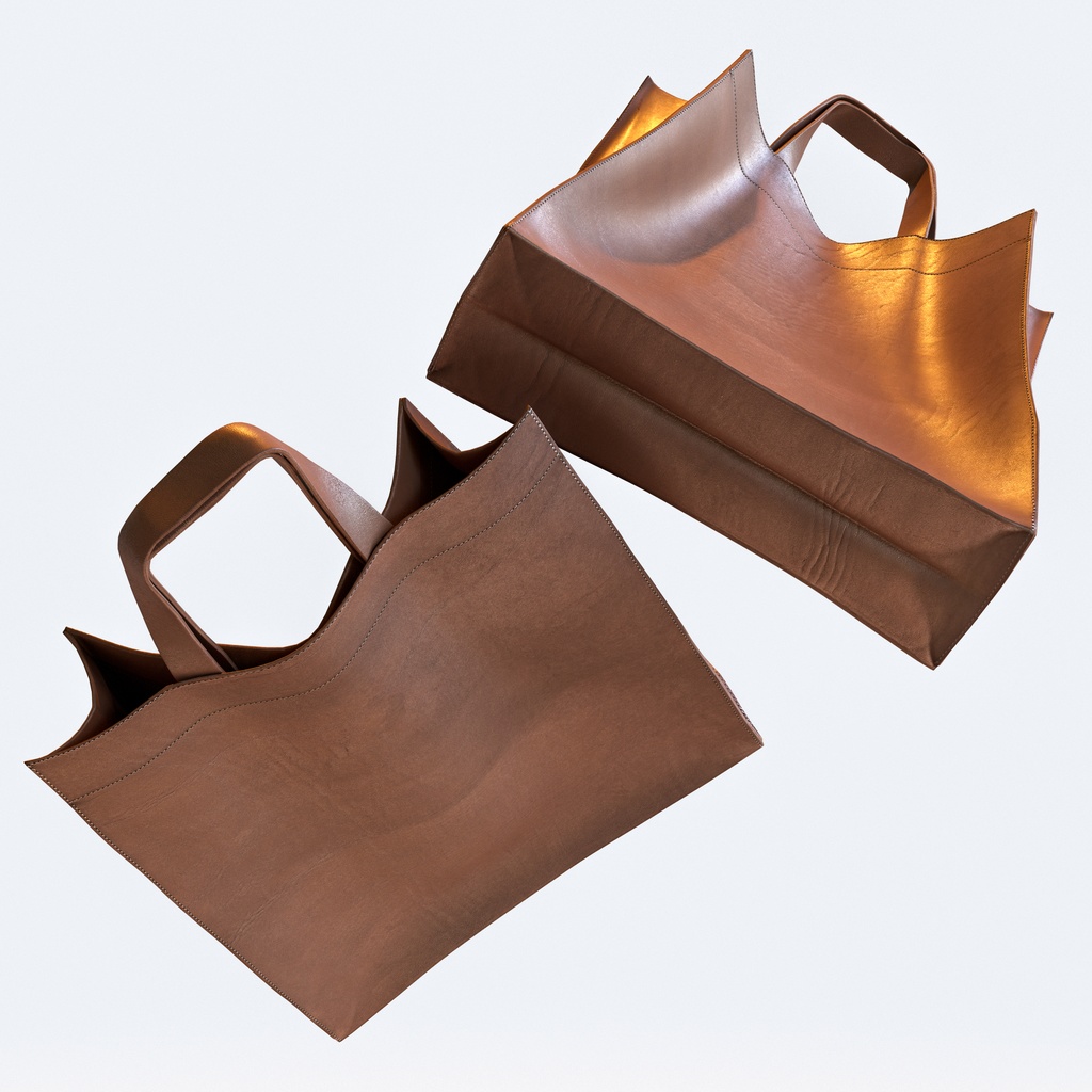 革鞄 - レザートートバッグ 【3Dモデル】